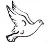 tribal flying dove pic tattoo